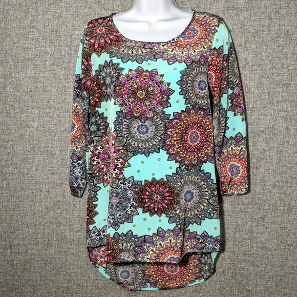 Newbury Kustom USA Boho-Style, High-Low Tunic - Picture 1 of 5